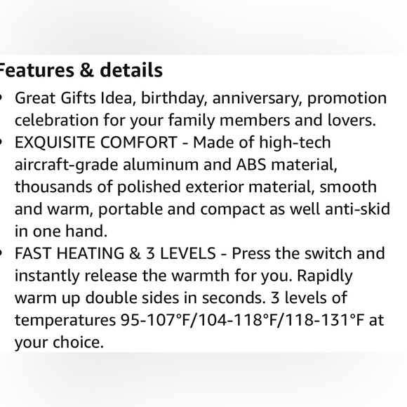 NWT OCOOPA Rechargeable Pocket Hand Warmer Gift Set w/FREE GWP - Picture 8 of 12